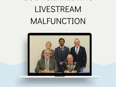 Council Meeting Livestream Service Disruption Notice