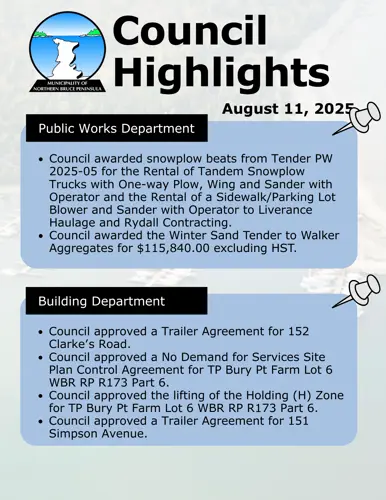 Council Highlights - August 11, 2025