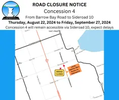 ROAD CLOSURE County Road 29 (Main Street) From Mill St. To Webster St. Saturday, August 03, 2024