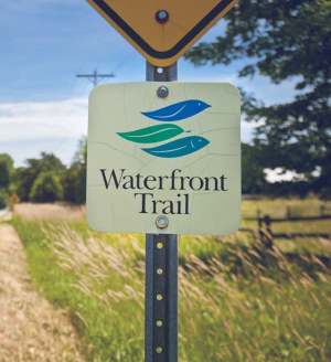Great Lakes Waterfront Trail Sign
