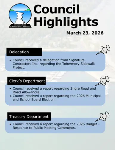 Summary of the March 23, 2026 Council Meeting. 