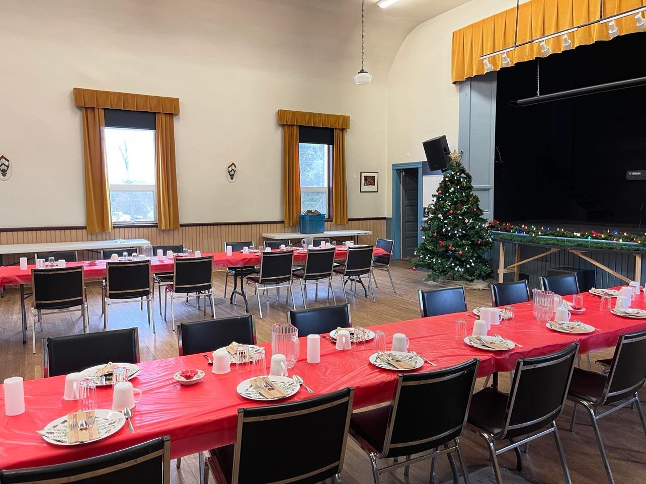 Photo of Rotary Hall interior space and stage area