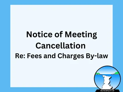 Notice of Meeting Cancellation graphic