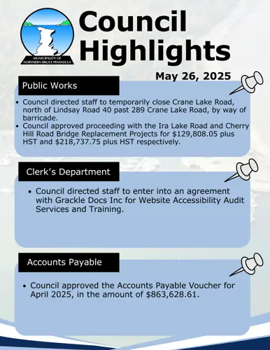Council Meeting Highlights - May 26, 2025
