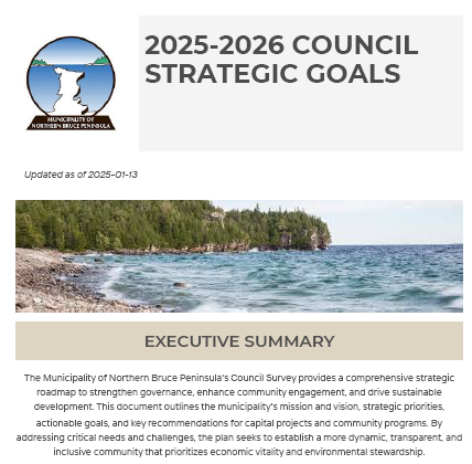 Cover of the 2025-2026 Council Strategic Plan