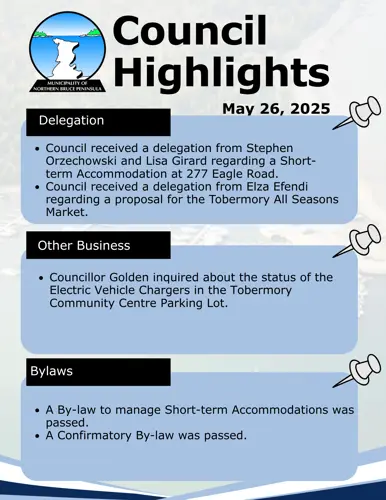 Council Meeting Highlights - May 26, 2025